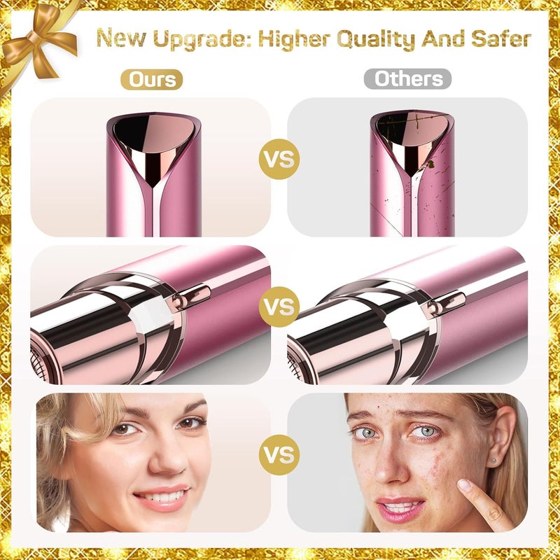 gurelax Facial Hair Remover for Women (with 2 x Replacement Heads) - Hair Removal Device As a Gift for Mom/Wife/Girlfriend - Image 5